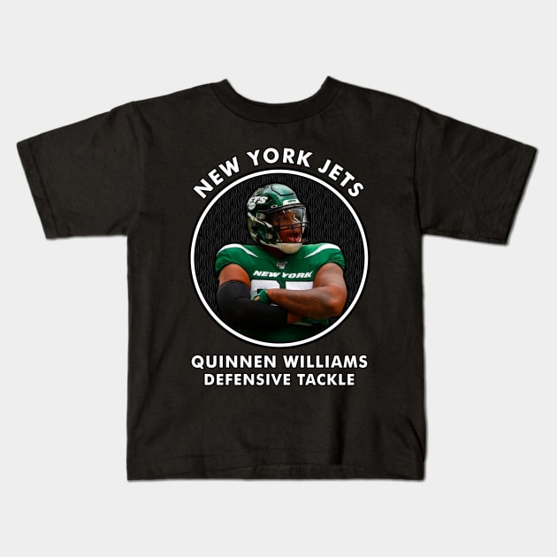 QUINNEN WILIAMS - DT - NEW YORK JETS Kids T-Shirt by Mudahan Muncul 2022